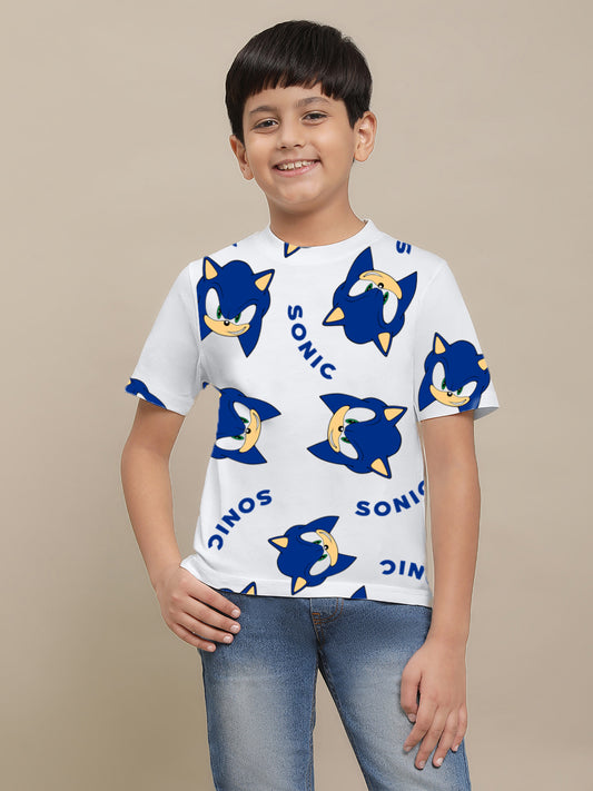 Sonic Modern Printed Regular Fit Tshirt For Boys