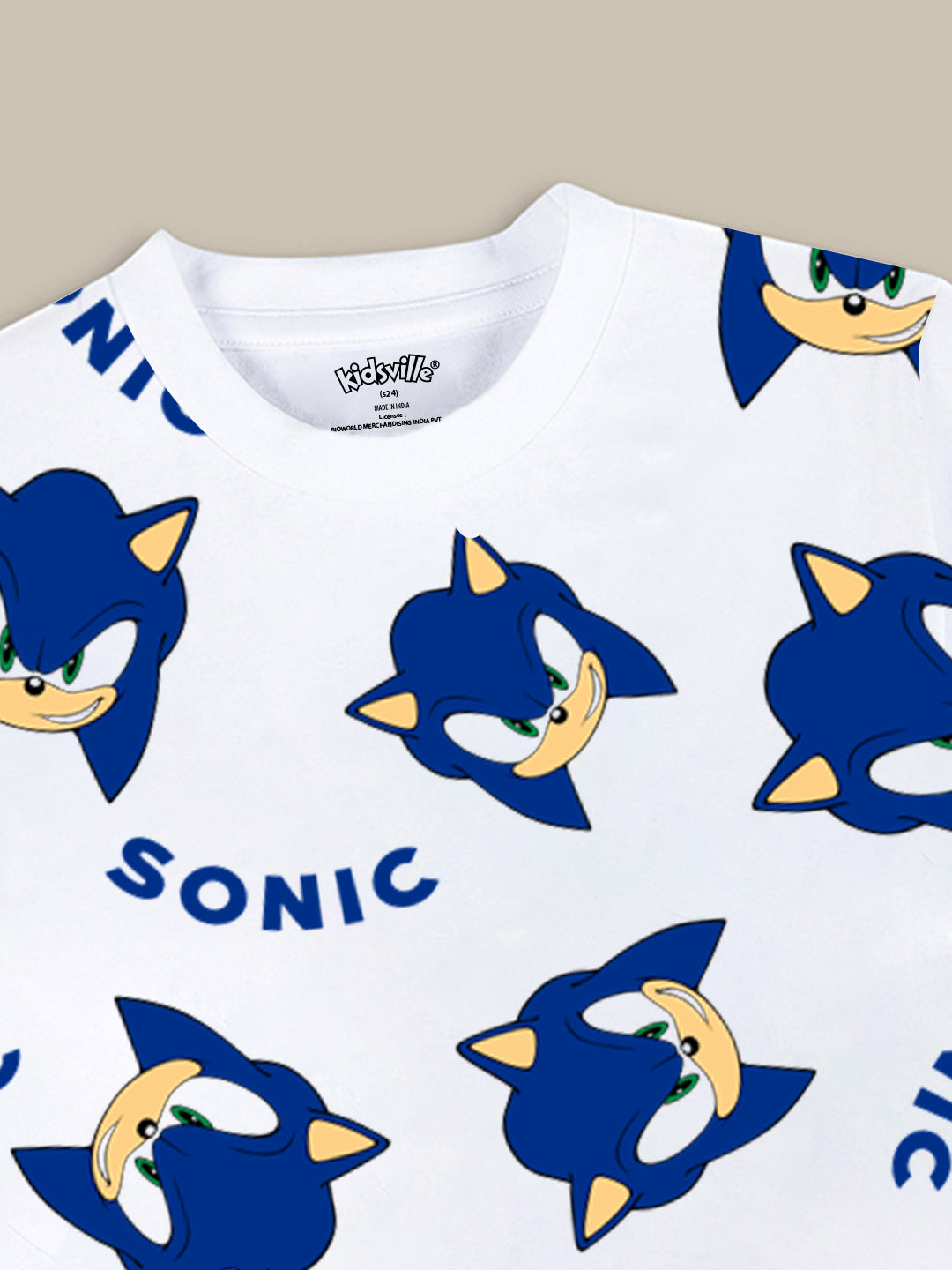 Sonic Modern Printed Regular Fit Tshirt For Boys