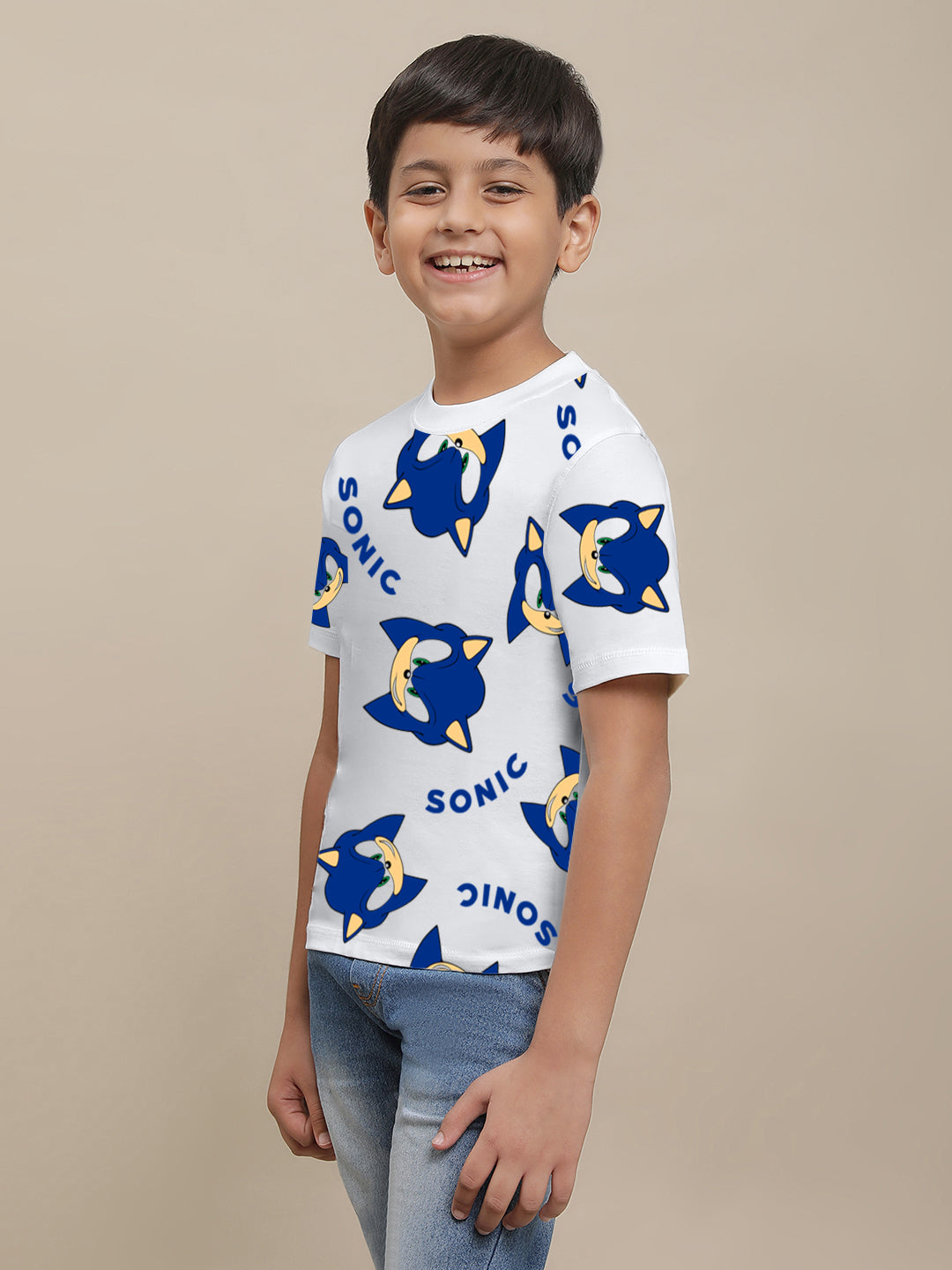 Sonic Modern Printed Regular Fit Tshirt For Boys