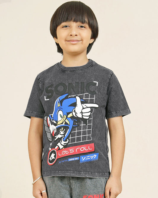 Sonic Modern Printed Regular Fit Tshirt For Boys