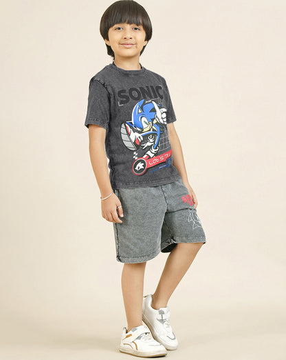 Sonic Modern Printed Regular Fit Tshirt For Boys