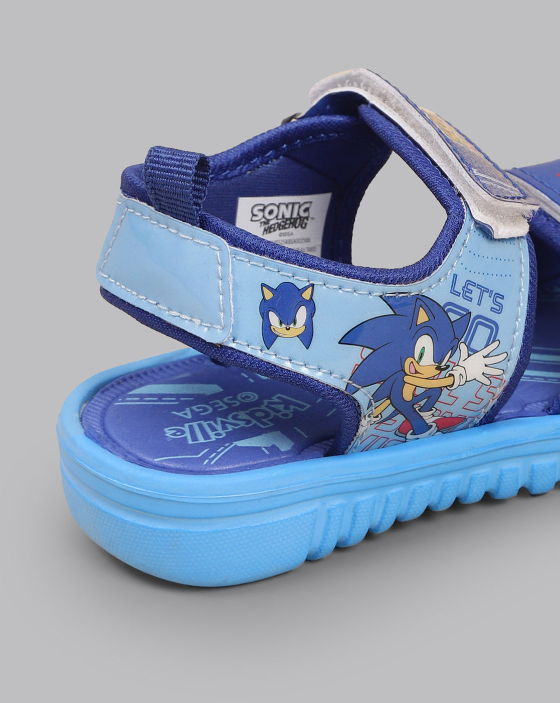 Kids Boys Sonic Modern Printed Blue Sandals