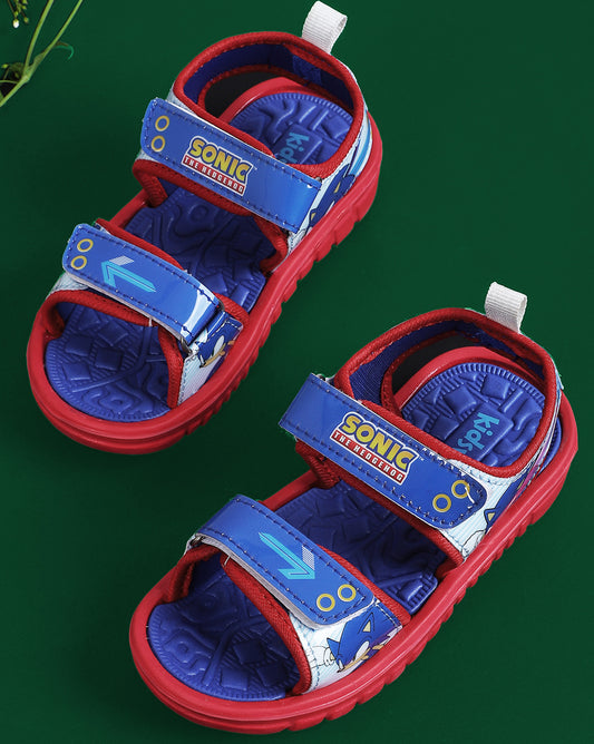 Sonic Modern Printed Sandals For Kids Boys