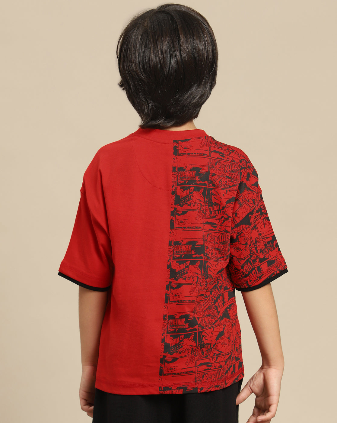 Superman Printed Oversize Tshirt For Boys