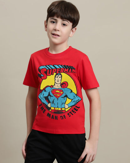 Superman Regular Fit Tshirt For Boys