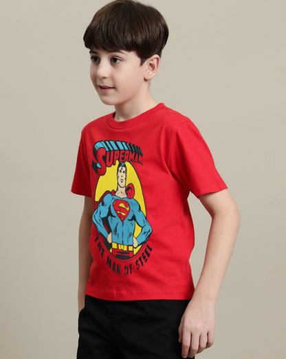 Superman Regular Fit Tshirt For Boys