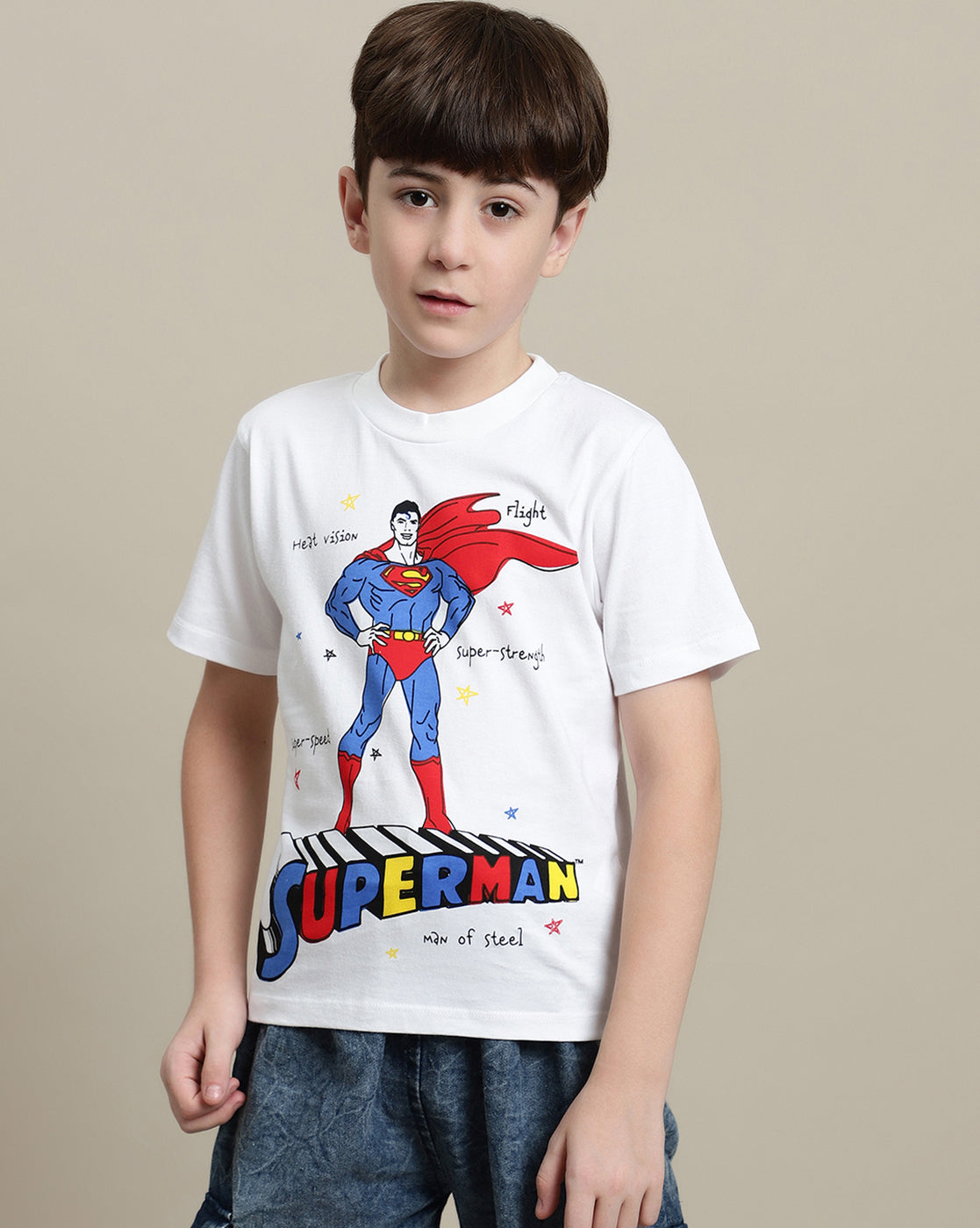 Superman Regular Fit Tshirt For Boys