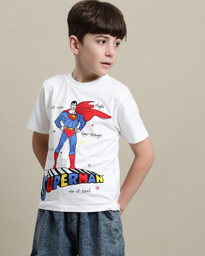 Superman Regular Fit Tshirt For Boys