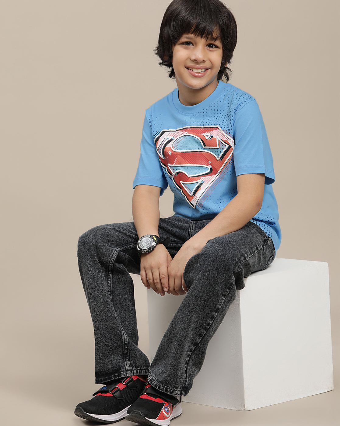 Superman Regular Fit Tshirt For Boys