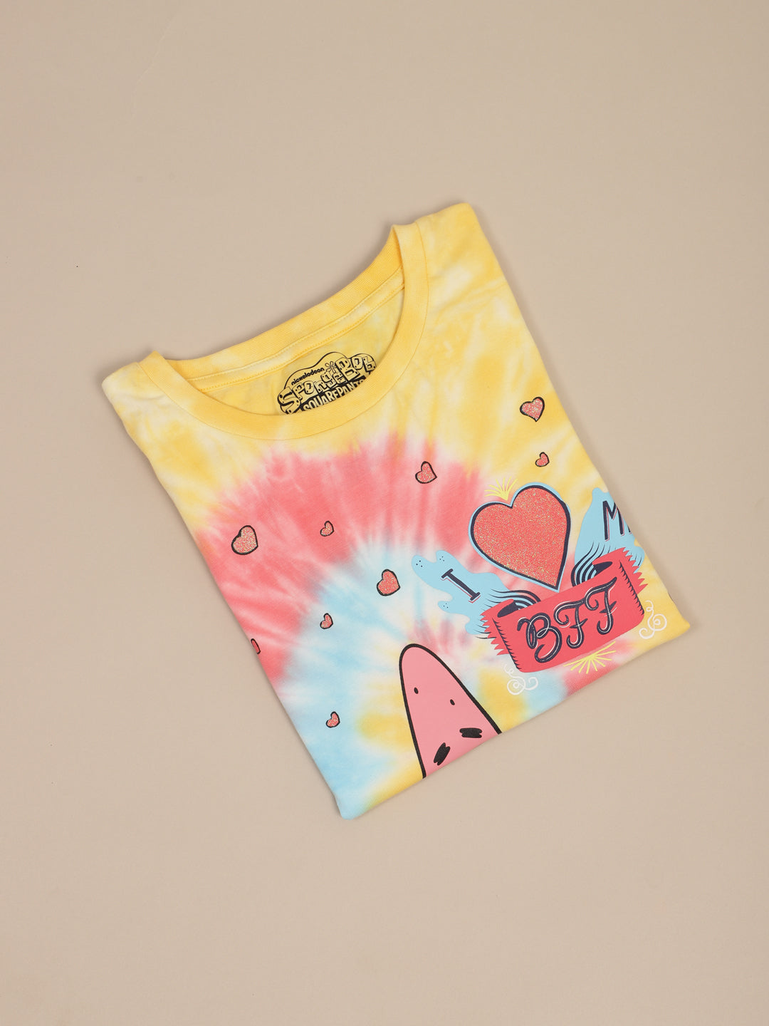 Spongebob Squarepants Printed Relaxed Fit Tshirt For Girls