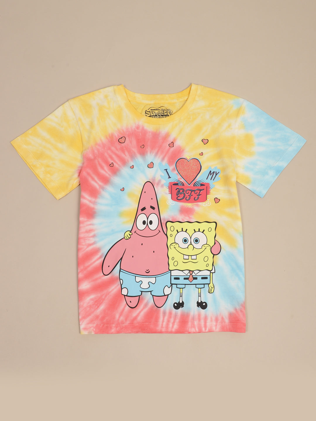 Spongebob Squarepants Printed Relaxed Fit Tshirt For Girls