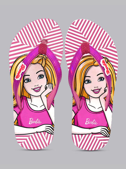 Barbie Pink Flip-Flop For Kids Girls