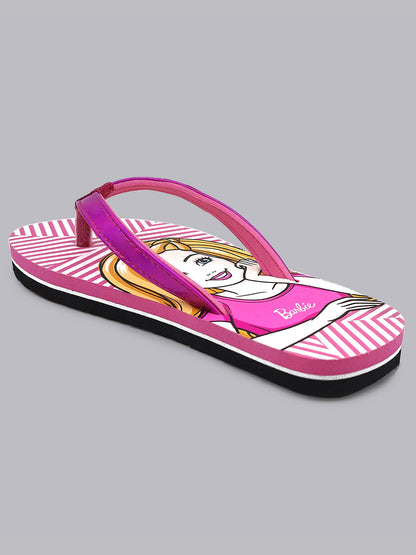 Barbie Pink Flip-Flop For Kids Girls