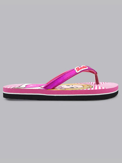 Barbie Pink Flip-Flop For Kids Girls