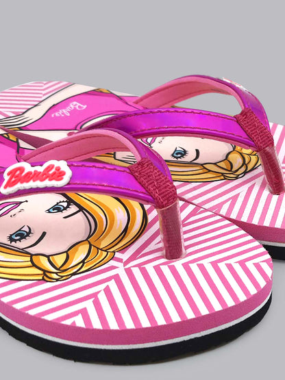 Barbie Pink Flip-Flop For Kids Girls