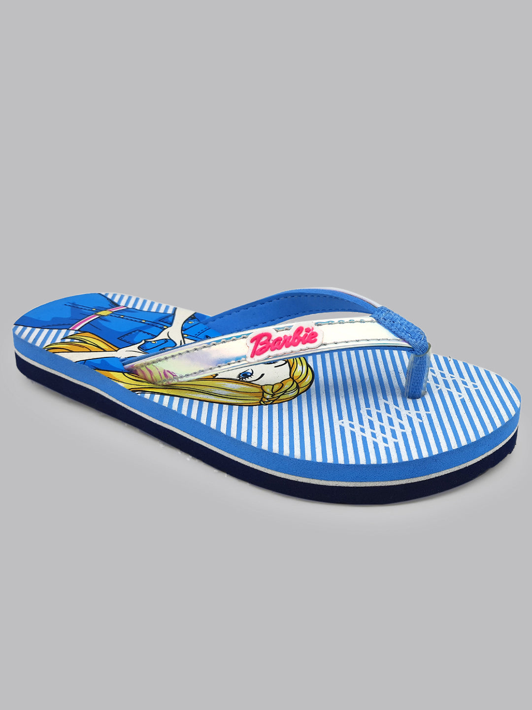 Barbie Blue Flip-Flops For Kids Girls