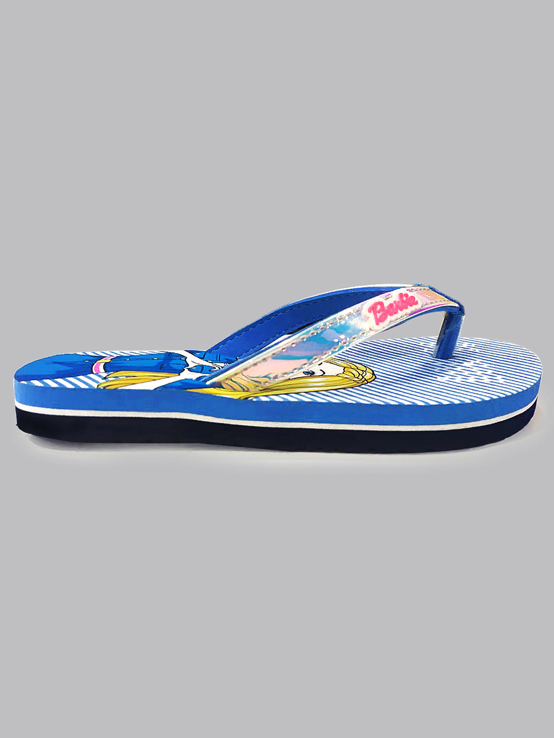 Barbie Blue Flip-Flops For Kids Girls