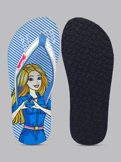 Barbie Blue Flip-Flops For Kids Girls