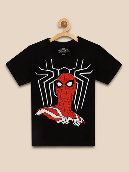 Kids Boys Spiderman Black Tshirt