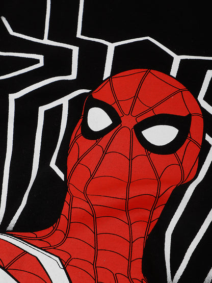 Kids Boys Spiderman Black Tshirt