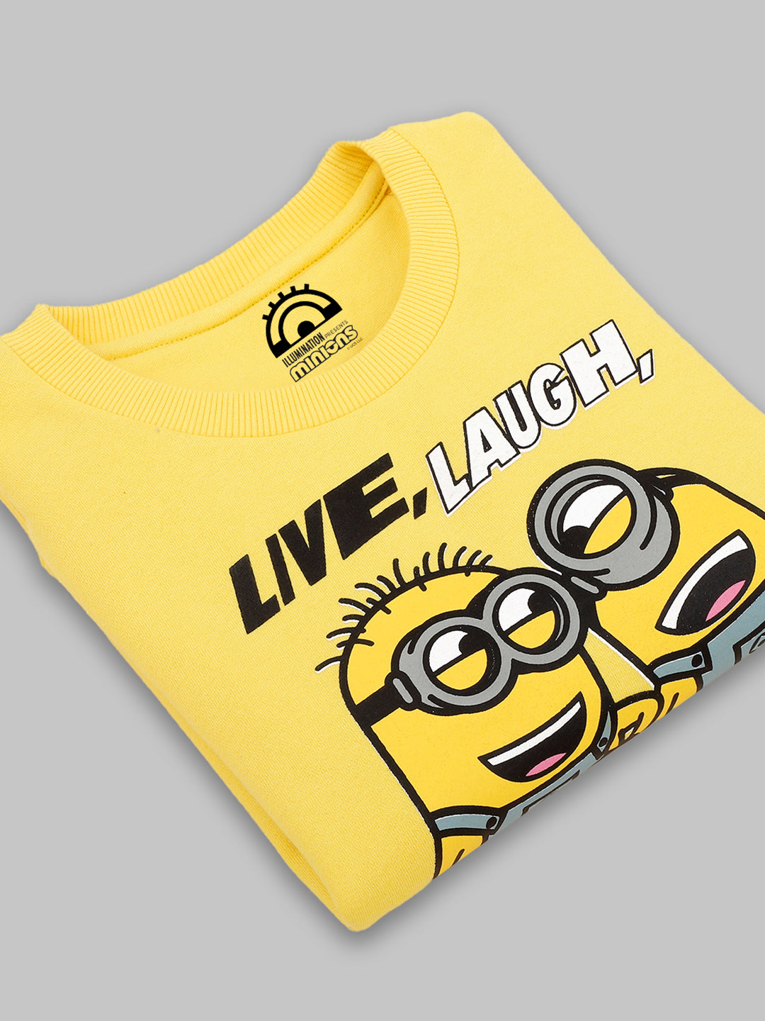 Kids Boys Minions Yellow Sweatshirt