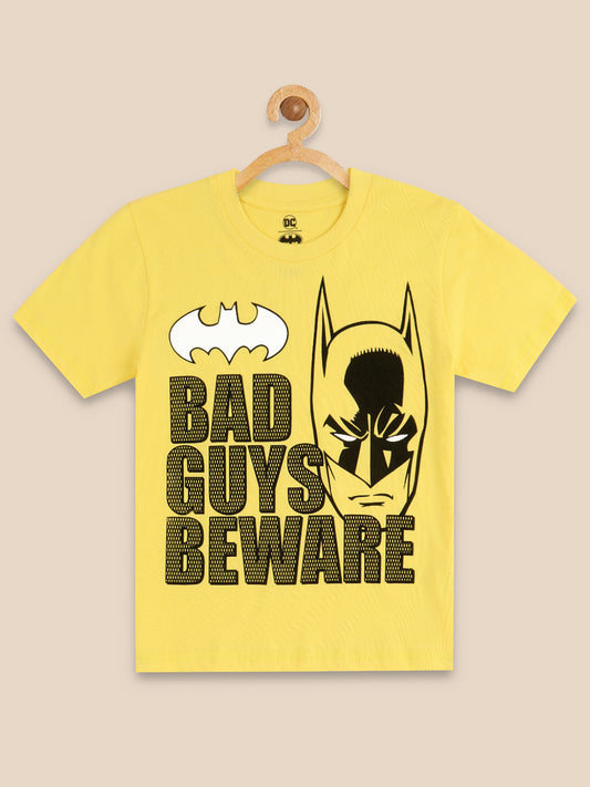 Kids Boys Batman Yellow Tshirt