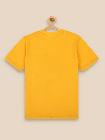 Kids Boys Dinosaur Yellow Tshirt