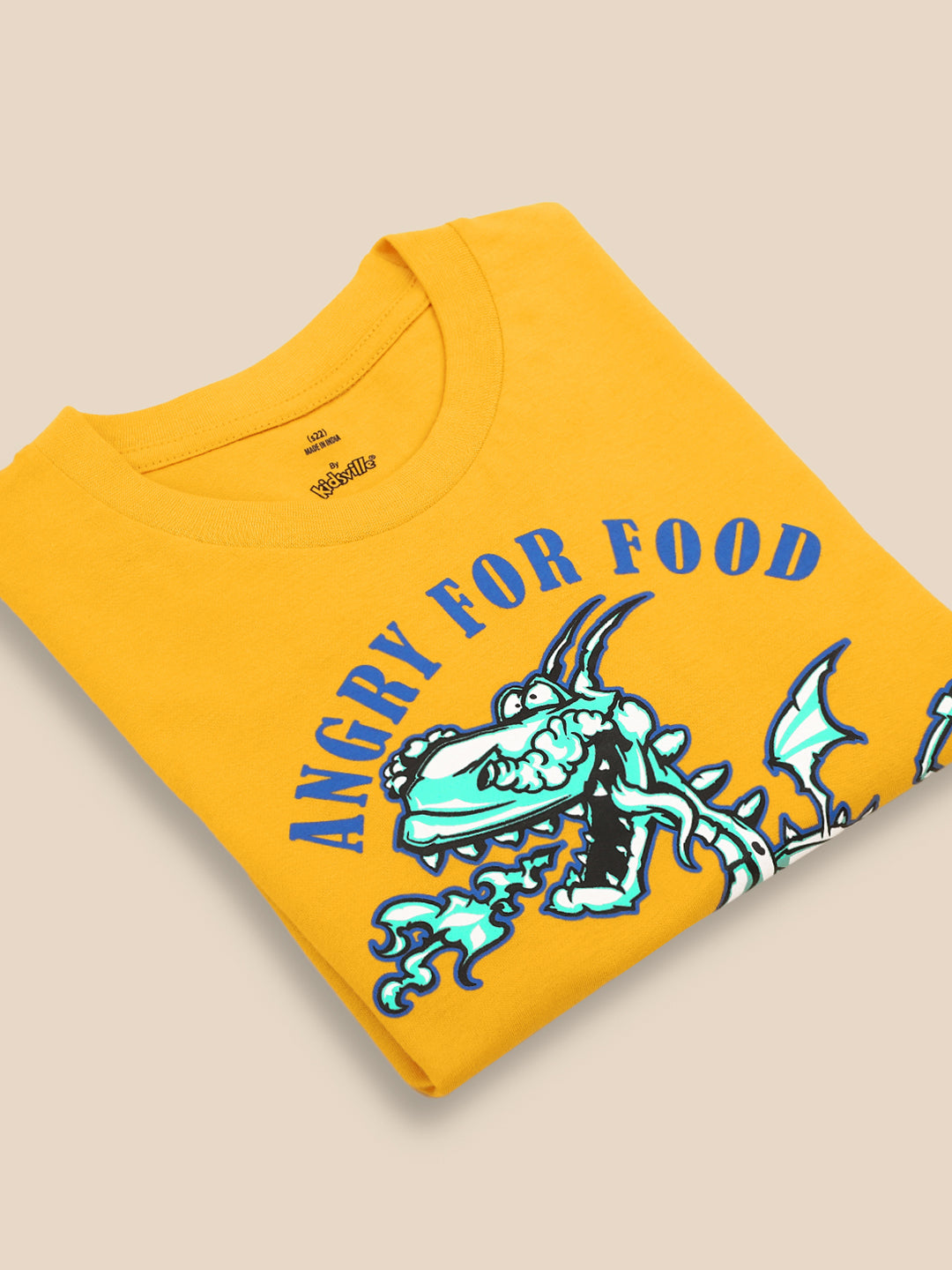 Kids Boys Dinosaur Yellow Tshirt