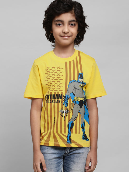 Kids Boys Batman Yellow T-Shirt