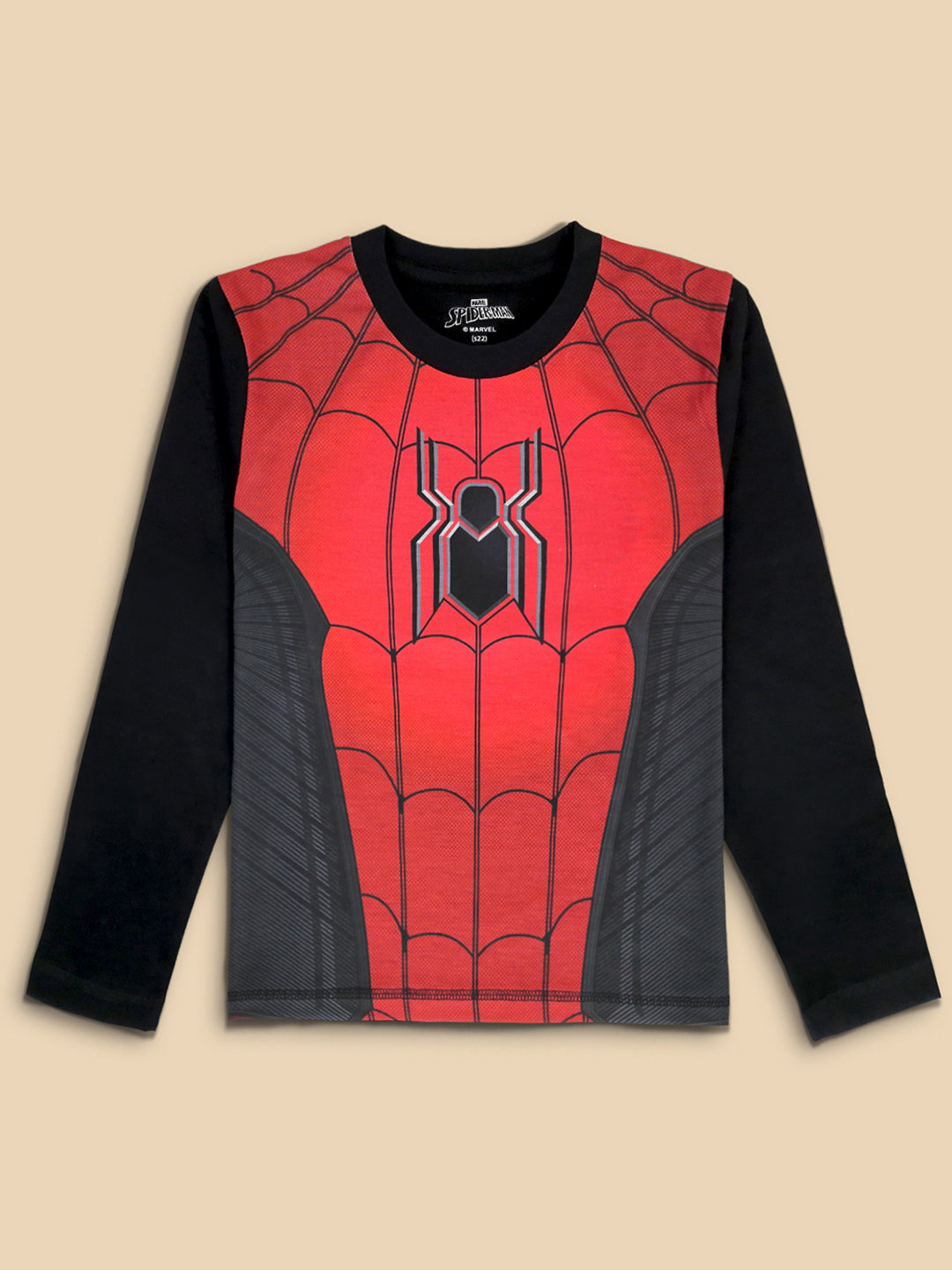 Kids Boys Spiderman Multi Color F/S T-Shirt