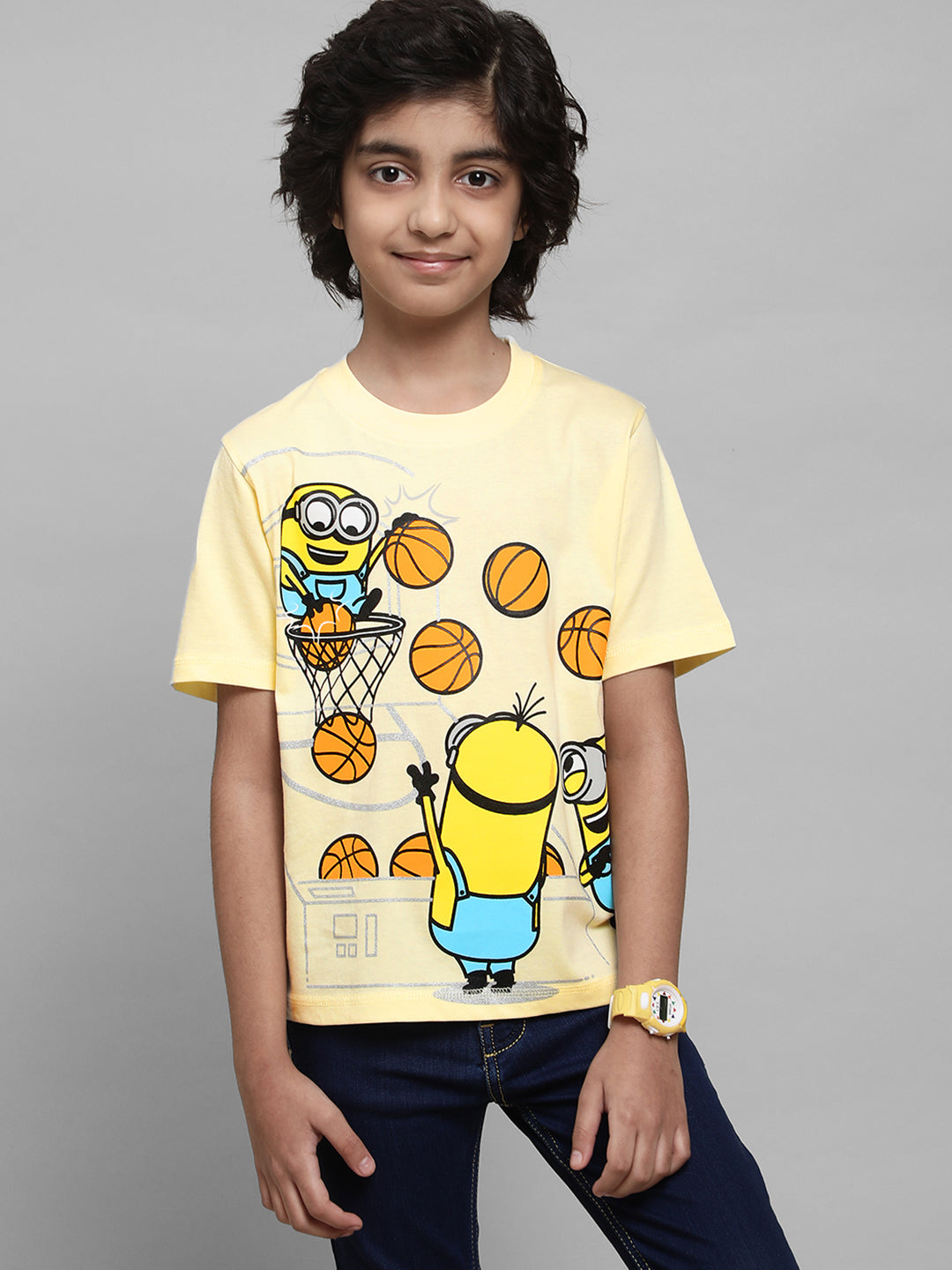 Kids Boys Minions Yellow T-Shirt