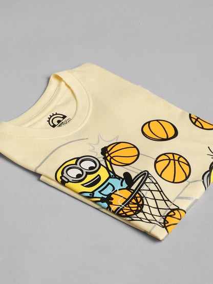 Kids Boys Minions Yellow T-Shirt