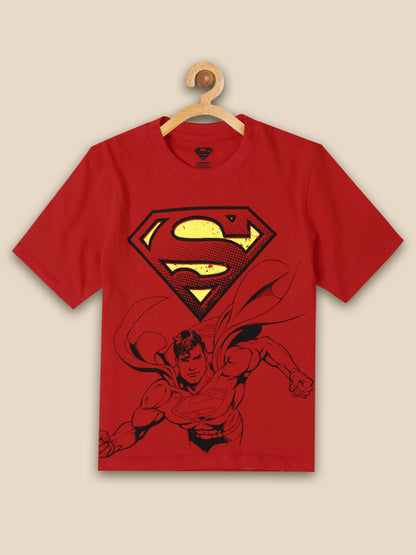 Kids Boys Superman Red T-Shirt