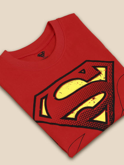 Kids Boys Superman Red T-Shirt