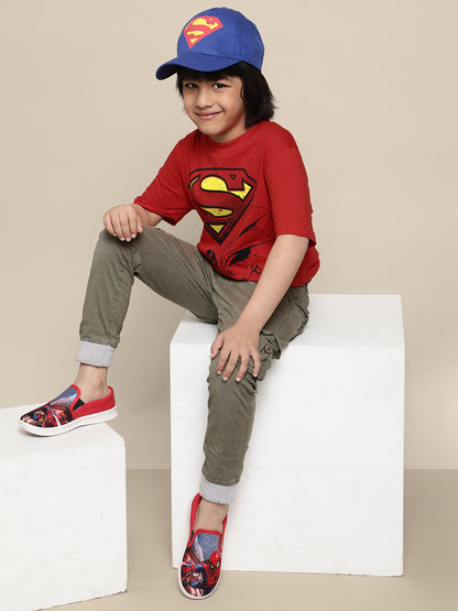 Kids Boys Superman Red T-Shirt