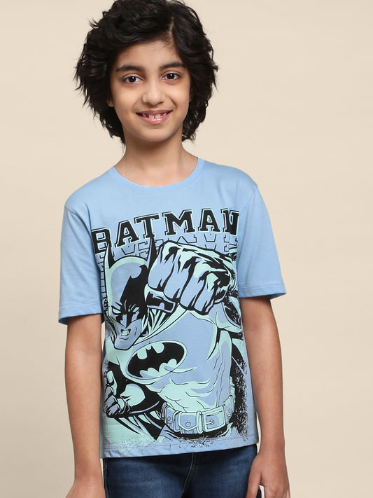 Kids Boys Batman Light Blue T-Shirt