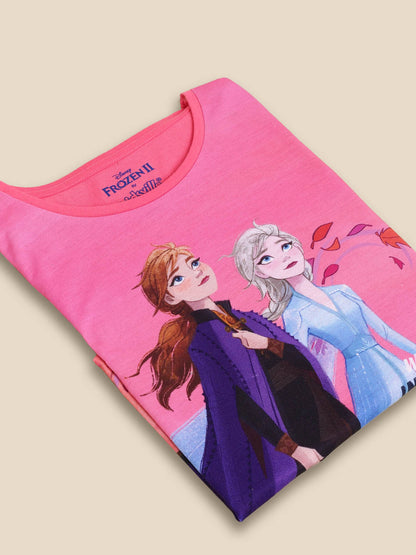 Kids Girls Frozen Pink T-Shirt