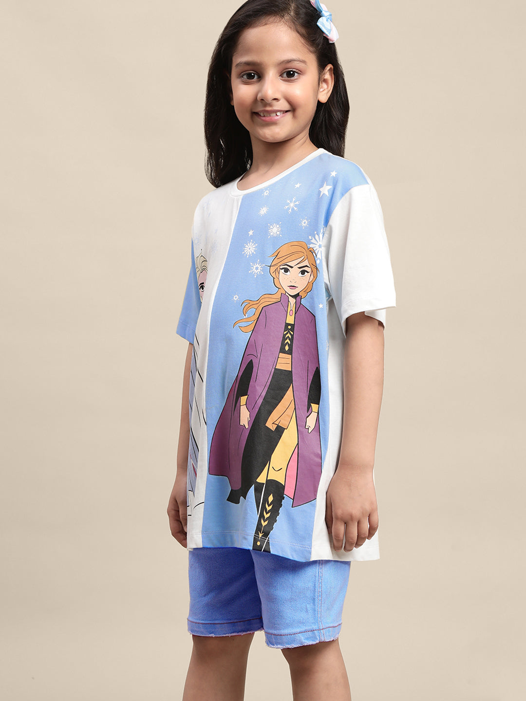 Frozen 2 Oversized Fit Tshirt For Girls