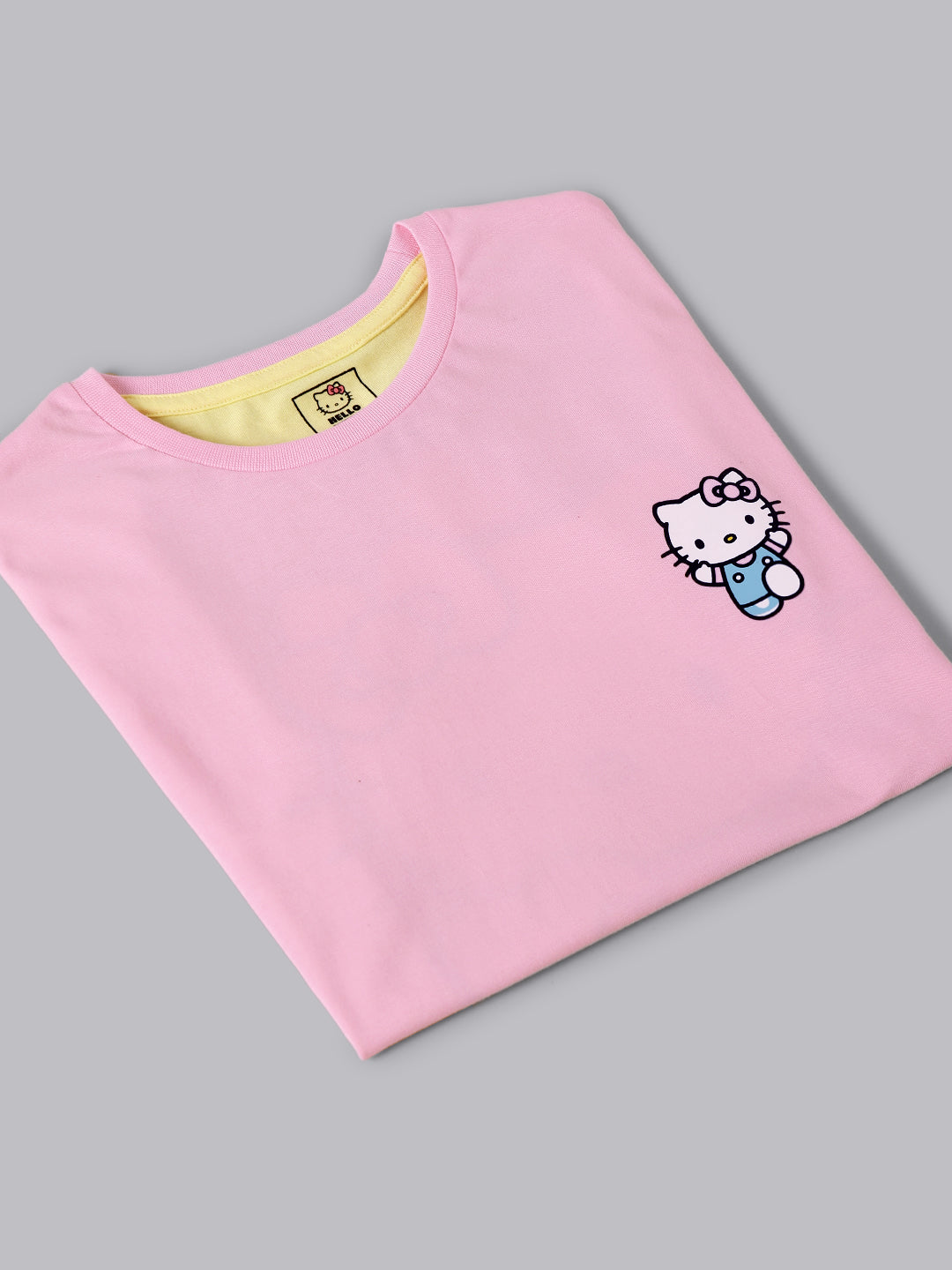 Kids Girls Hello Kitty Multi Half Sleeves T-Shirt