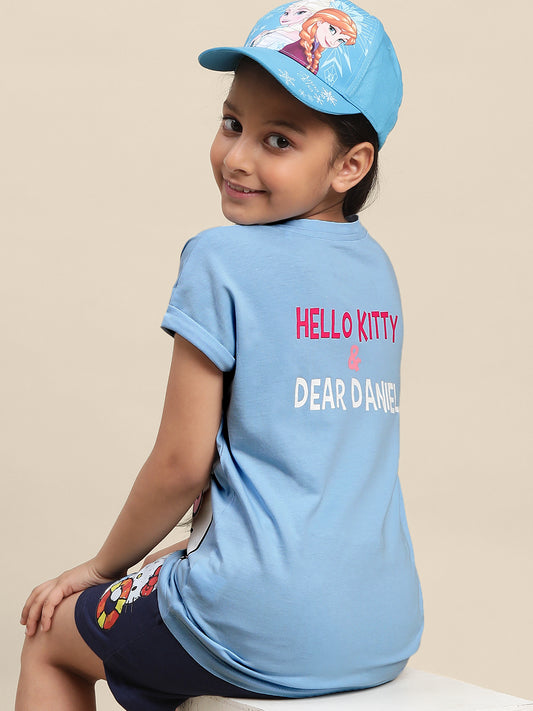 Kids Girls Hello Kitty Blue T-Shirt