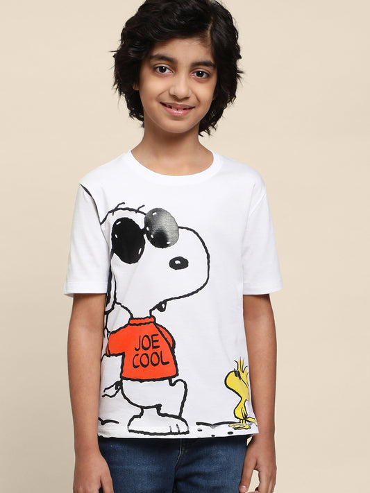 Kids Boys Peanuts Light Blue T-Shirt