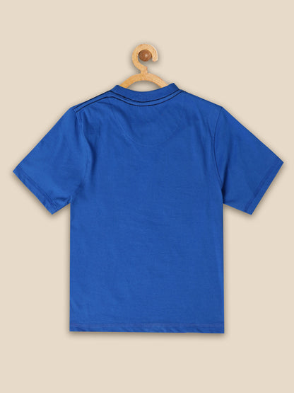 Kids Boys Captain America Blue T-Shirt