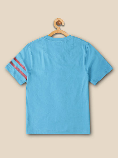 Kids Boys Captain America Light Blue T-Shirt