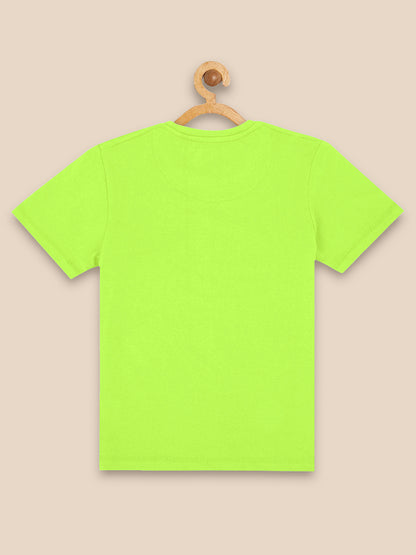 Kids Boys Peanuts Neon Green Tshirt