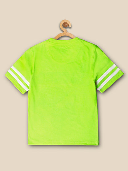 Kids Boys Peanuts Neon Green T-Shirt