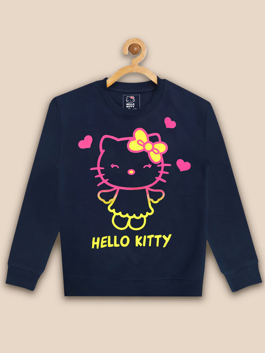 Kids Girls Hello Kitty Blue Sweatshirt