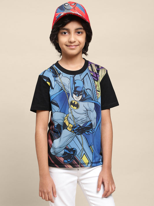 Kids Boys Batman Black T-Shirt