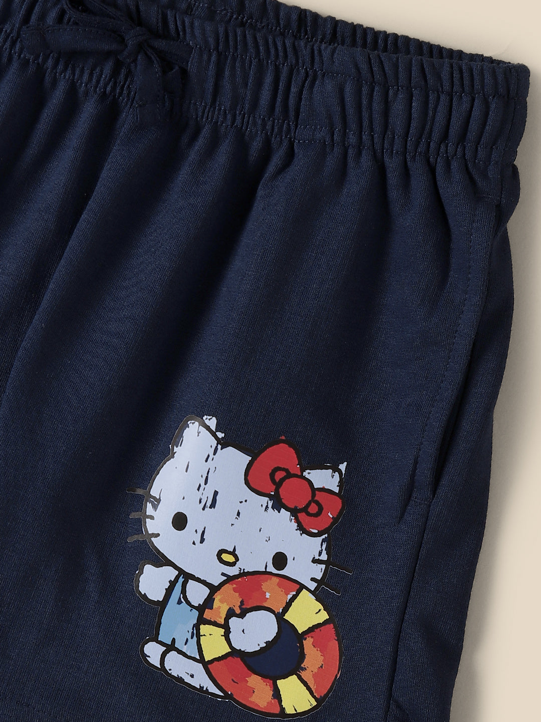 Kids Girls Hello Kitty Navy Blue Shorts