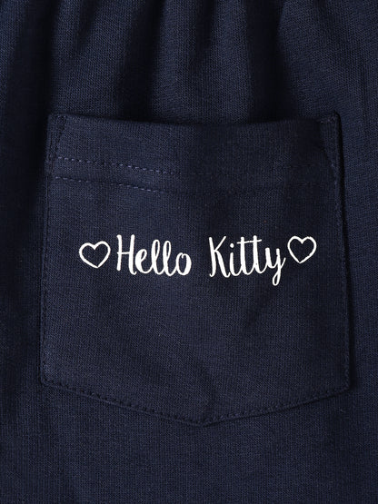 Kids Girls Hello Kitty Navy Blue Shorts