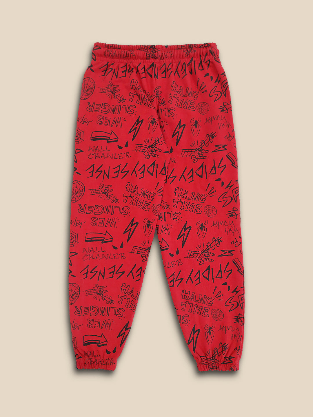 Kids Boys Spiderman Red Jogger